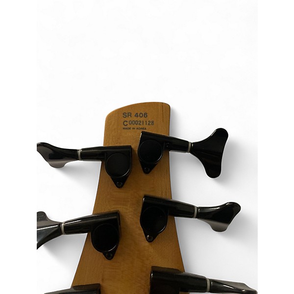 Used Ibanez SR406 Black Electric Bass Guitar