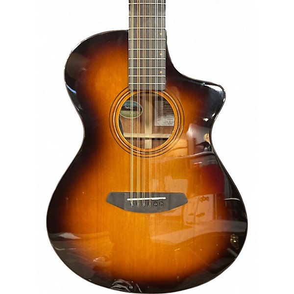 Used Breedlove Solo Pro Concert ED12 Sunburst 12 String Acoustic Electric Guitar