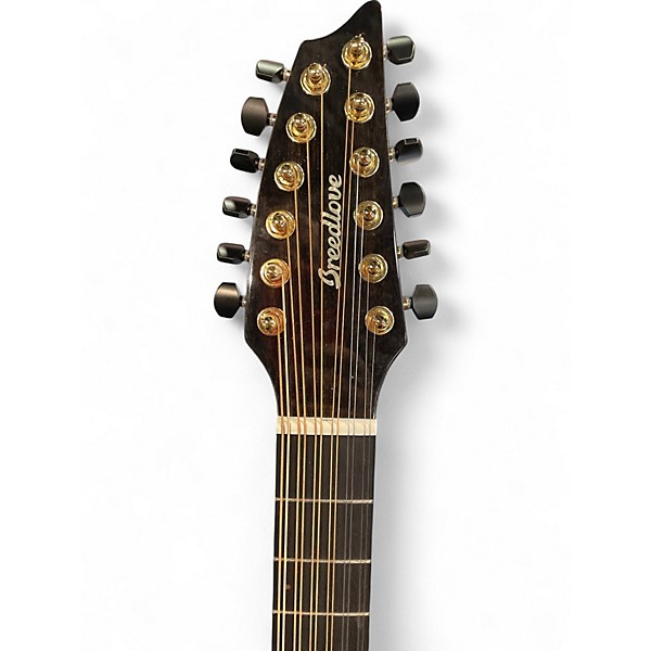 Used Breedlove Solo Pro Concert ED12 Sunburst 12 String Acoustic Electric Guitar