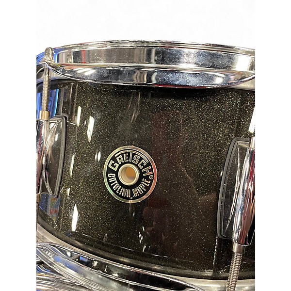 Used Gretsch Drums 6 Piece Catalina Maple GREEN SPARKLE Drum Kit
