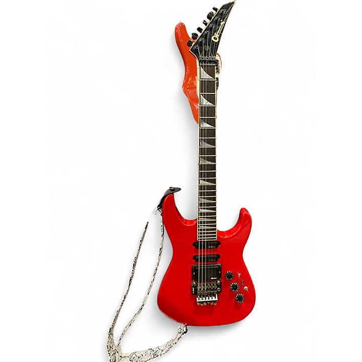 Used 1986 Charvel model 6 red Solid Body Electric Guitar red