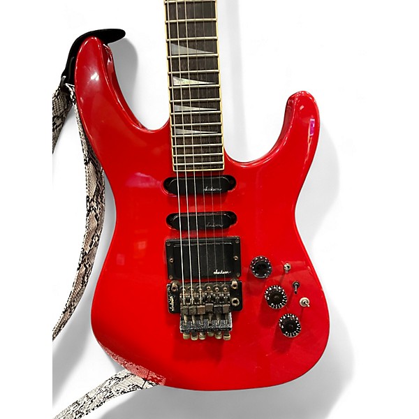 Used 1986 Charvel model 6 red Solid Body Electric Guitar red