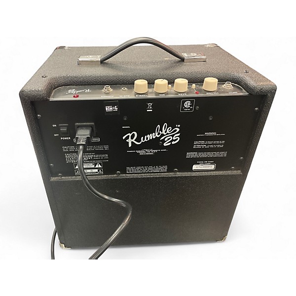 Used Fender Rumble 25 25W 1x8 Bass Combo Amp