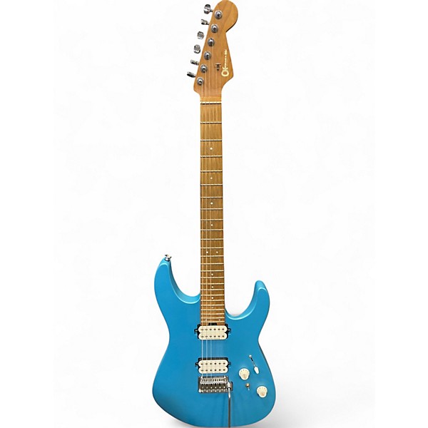 Used Charvel DK24 HH2PT MATTE BLUE FROST Solid Body Electric Guitar