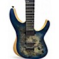 Used Schecter Guitar Research reaper 6 Blue Solid Body Electric Guitar