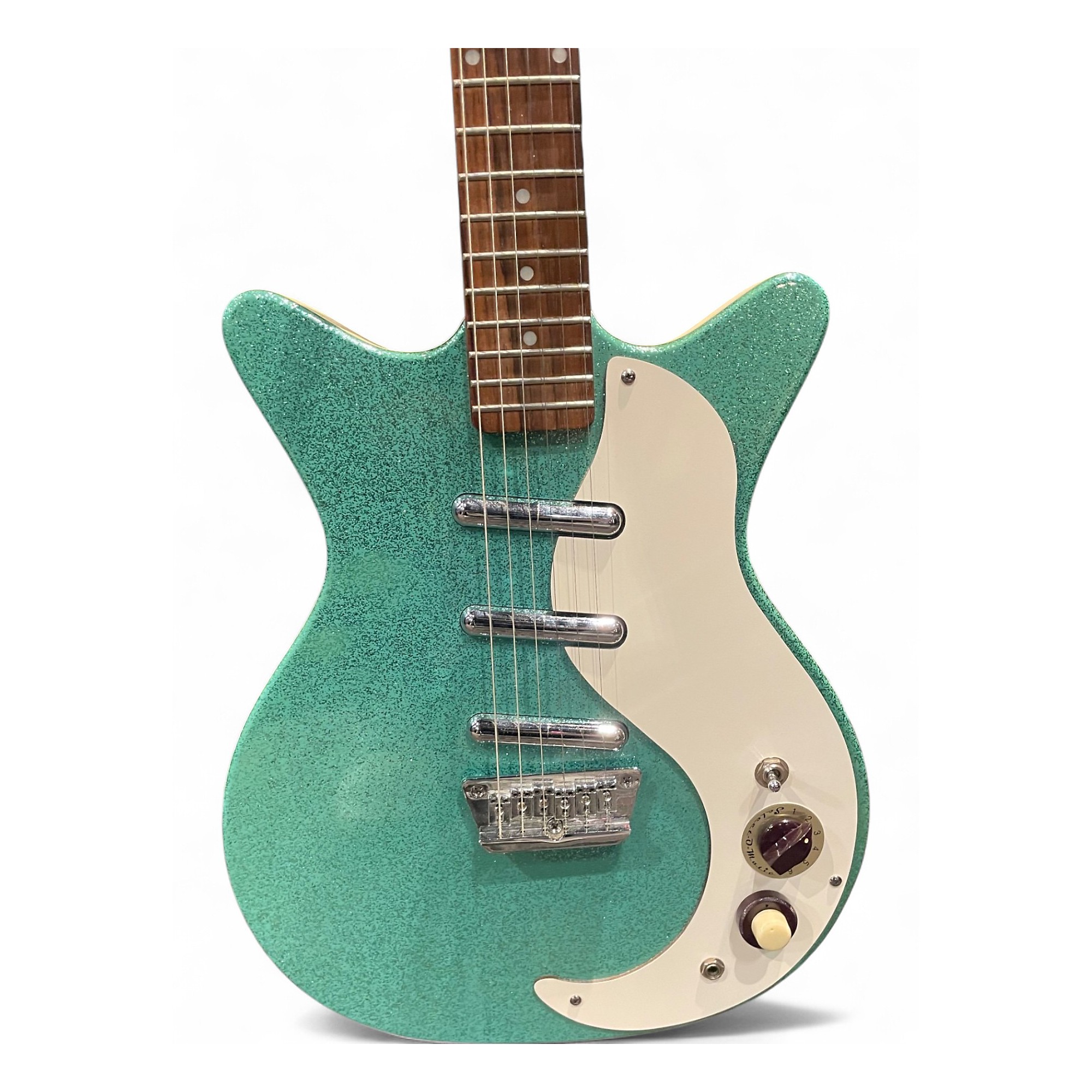 Danelectro DC-3 アクアスパークル　ダンエレクトロ Danelectro DC-3 Aqua Sparkle – Chicago Music Exchange