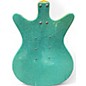 Used Danelectro DC-3 Green Sparkle Solid Body Electric Guitar
