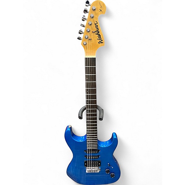 Used Washburn X-Series Blue Solid Body Electric Guitar