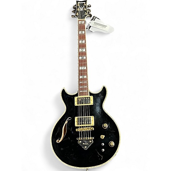 Used Ibanez AR520H Black Hollow Body Electric Guitar