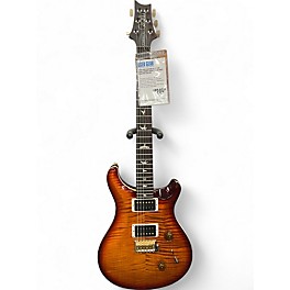 Used PRS Custom 24 10 Top Dark Cherry Burst Solid Body Electric Guitar