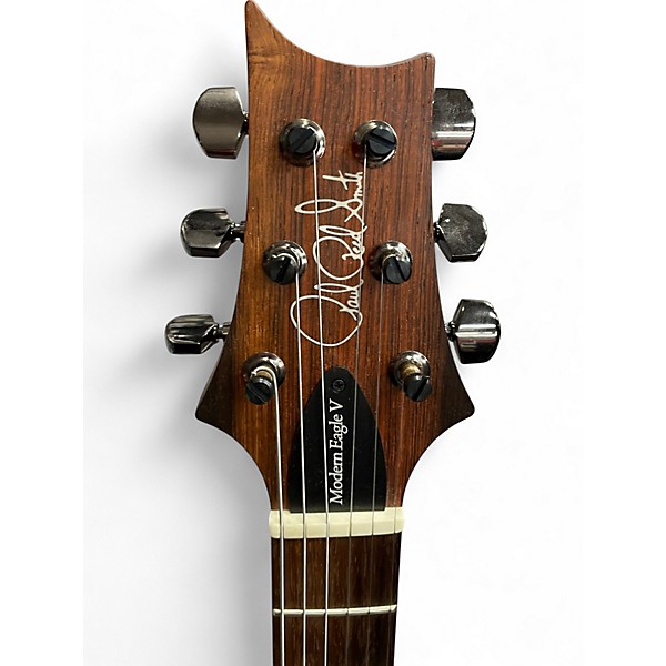 Used 2022 PRS Wood Library Modern Eagle V Indian Rosewood Neck, Braz RW FB Palm Green Solid Body Electric Guitar