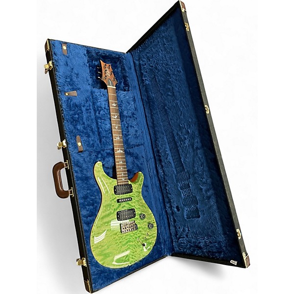 Used 2022 PRS Wood Library Modern Eagle V Indian Rosewood Neck, Braz RW FB Palm Green Solid Body Electric Guitar