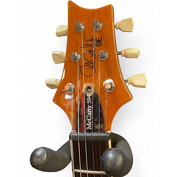 Used PRS SE Singlecut McCarty 594 Blue Ghost Flames Solid Body Electric Guitar