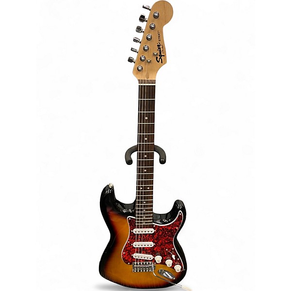 Used Squier Standard Stratocaster 2 Tone Sunburst Solid Body