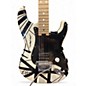Used EVH Striped Series Black and White Solid Body Electric Guitar
