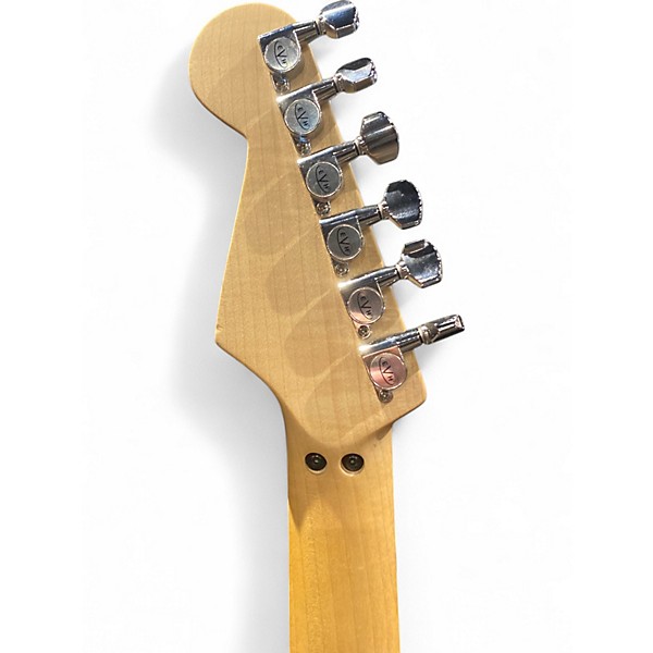 Used EVH Striped Series Black and White Solid Body Electric Guitar