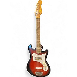 Used 1960s Prestige Single Pickup Student Guitar 2 Color Sunburst Hollow Body Electric Guitar