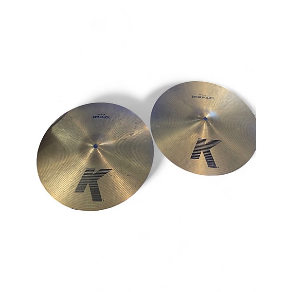 Used Zildjian 14in K Hi Hat Pair Cymbal