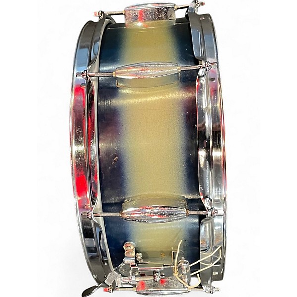 Used 1950s Slingerland 5.5X14 Radio King Snare Blue Mist Drum