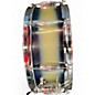 Used 1950s Slingerland 5.5X14 Radio King Snare Blue Mist Drum thumbnail