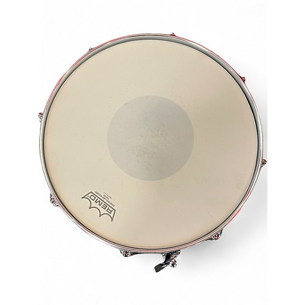 Used 1950s Slingerland 5.5X14 Radio King Snare Blue Mist Drum