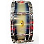 Used 1950s Slingerland 5.5X14 Radio King Snare Blue Mist Drum