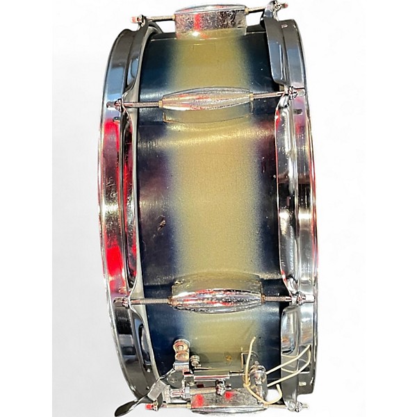 Used 1950s Slingerland 5.5X14 Radio King Snare Blue Mist Drum