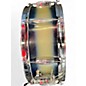 Used 1950s Slingerland 5.5X14 Radio King Snare Blue Mist Drum