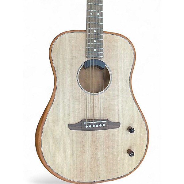 Used Fender HIGHWAY DREADNOUGHT Natural Acoustic Electric Guitar