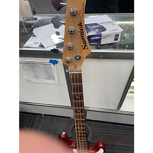 Used Samick Bass 2 Color Sunburst Electric Bass Guitar