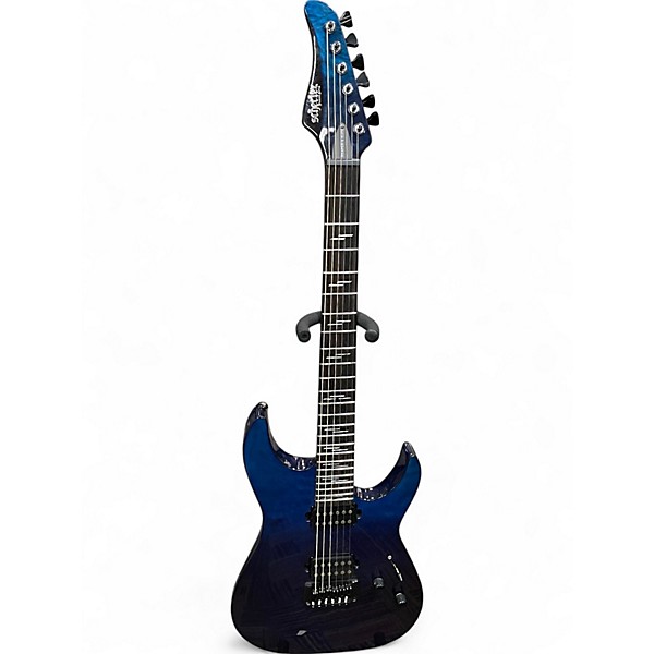 Used Schecter Guitar Research Reaper 6 Elite Deep Ocean Blue Solid Body Electric Guitar