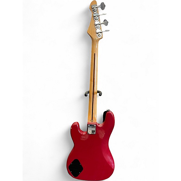 Used Stinger SBX Wine Red Electric Bass Guitar
