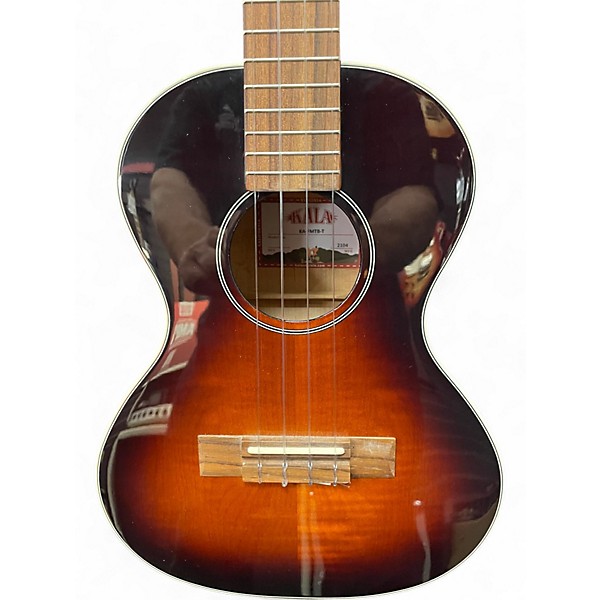 Used Kala flame maple tenor Tobacco Burst Ukulele