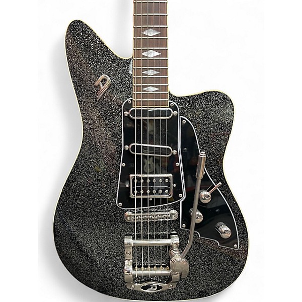 Used Duesenberg Paloma Black Sparkle Solid Body Electric Guitar