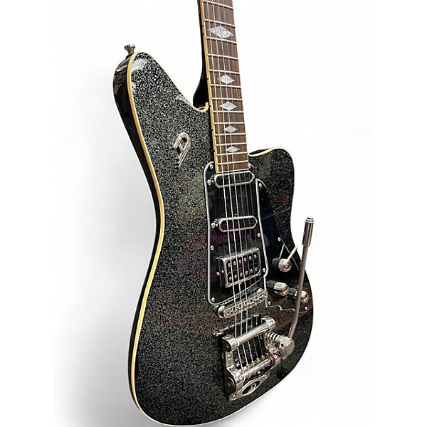 Used Duesenberg Paloma Black Sparkle Solid Body Electric Guitar