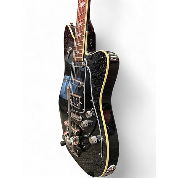 Used Duesenberg Paloma Black Sparkle Solid Body Electric Guitar
