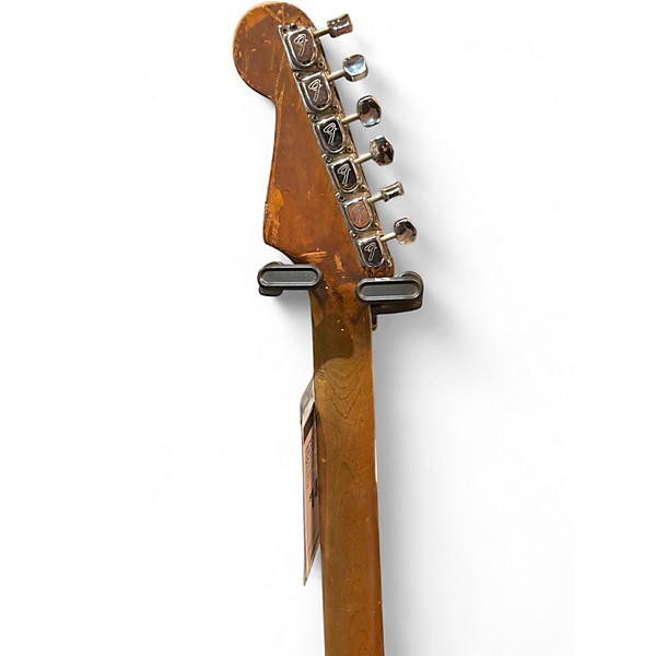 Vintage 1962 Fender Stratocaster Refin Black Solid Body Electric Guitar