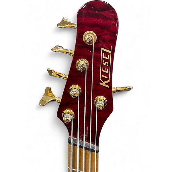 Used Kiesel JB5M crimson red Electric Bass Guitar