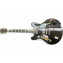 Used Eastman T486BK Black Hollow Body Electric Guitar
