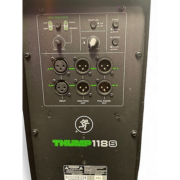 Used Mackie Thump118S Powered Subwoofer