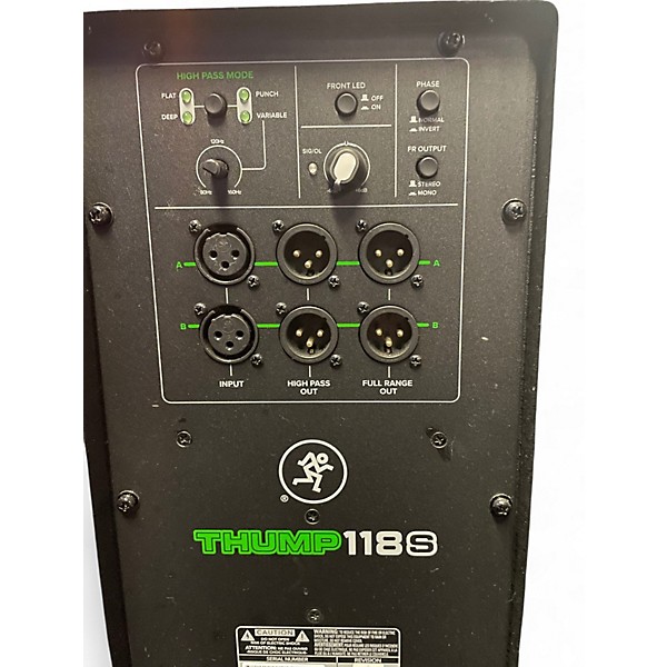 Used Mackie Thump118S Powered Subwoofer