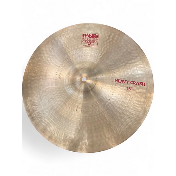 Used Paiste 16in 2002 Heavy Crash Cymbal