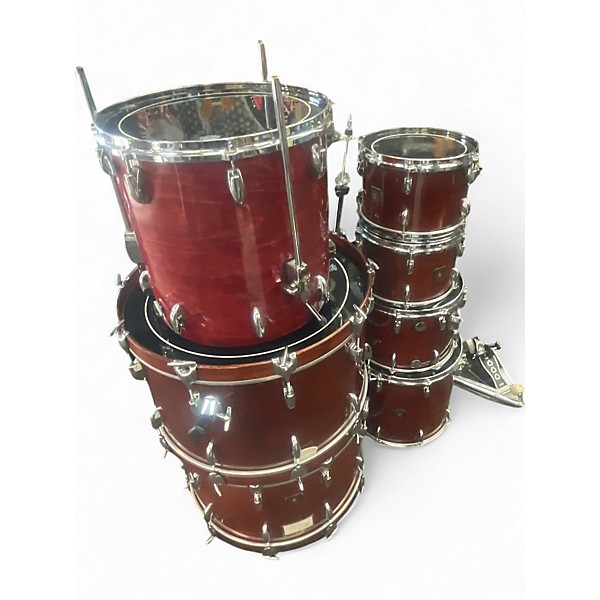 Vintage 1980s Gretsch Drums 7 Piece USA Custom Walnut Drum Kit