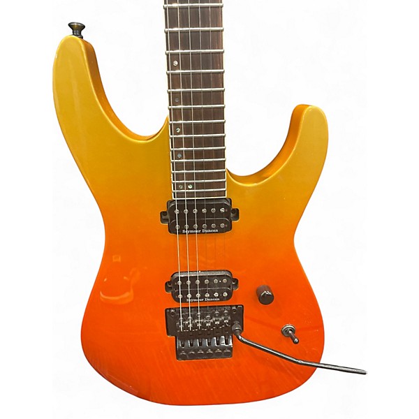 Used Ltd M400 Orange Solid Body Electric Guitar