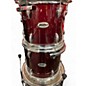 Used Pulse 5 Piece drums Candy Apple Red Drum Kit