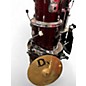 Used Pulse 5 Piece drums Candy Apple Red Drum Kit