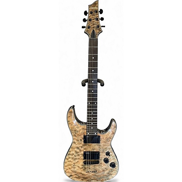 Used Schecter Guitar Research C1 Diamond Series Snow Leopard Solid Body Electric Guitar