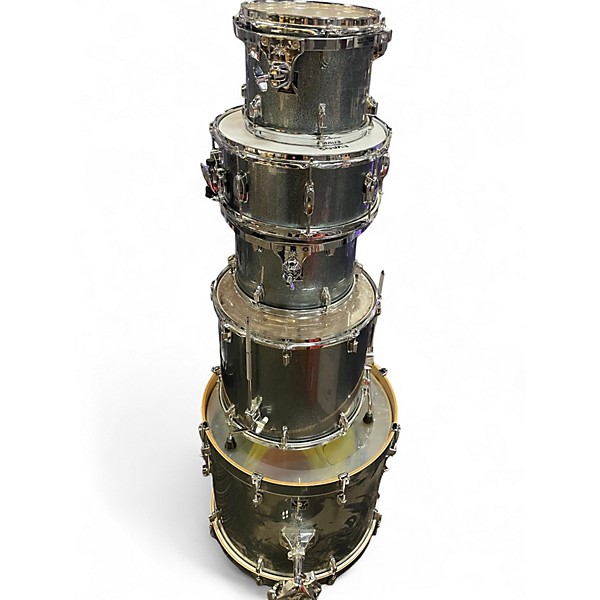 Used TAMA 5 Piece Superstar Classic blue sparkle Drum Kit