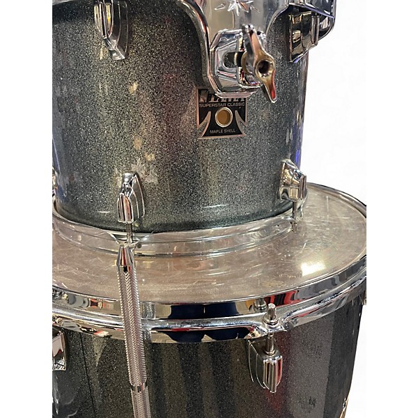 Used TAMA 5 Piece Superstar Classic blue sparkle Drum Kit