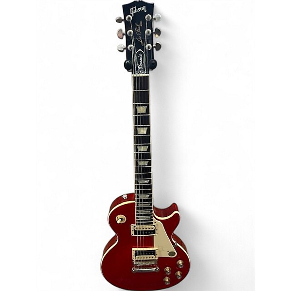 Used Gibson Les Paul Classic Cherry Solid Body Electric Guitar